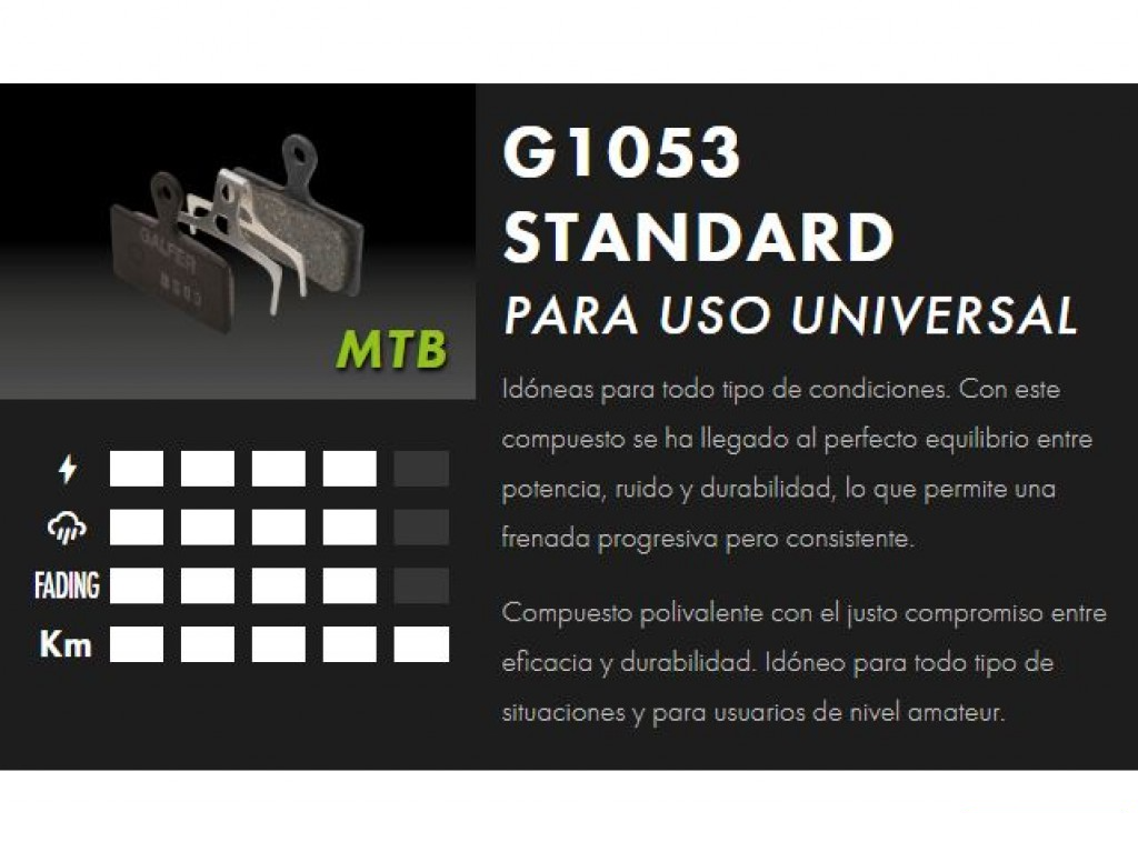 Pastilla de freno Galfer Magura MT2 MT4 MT6 MT8 Standard