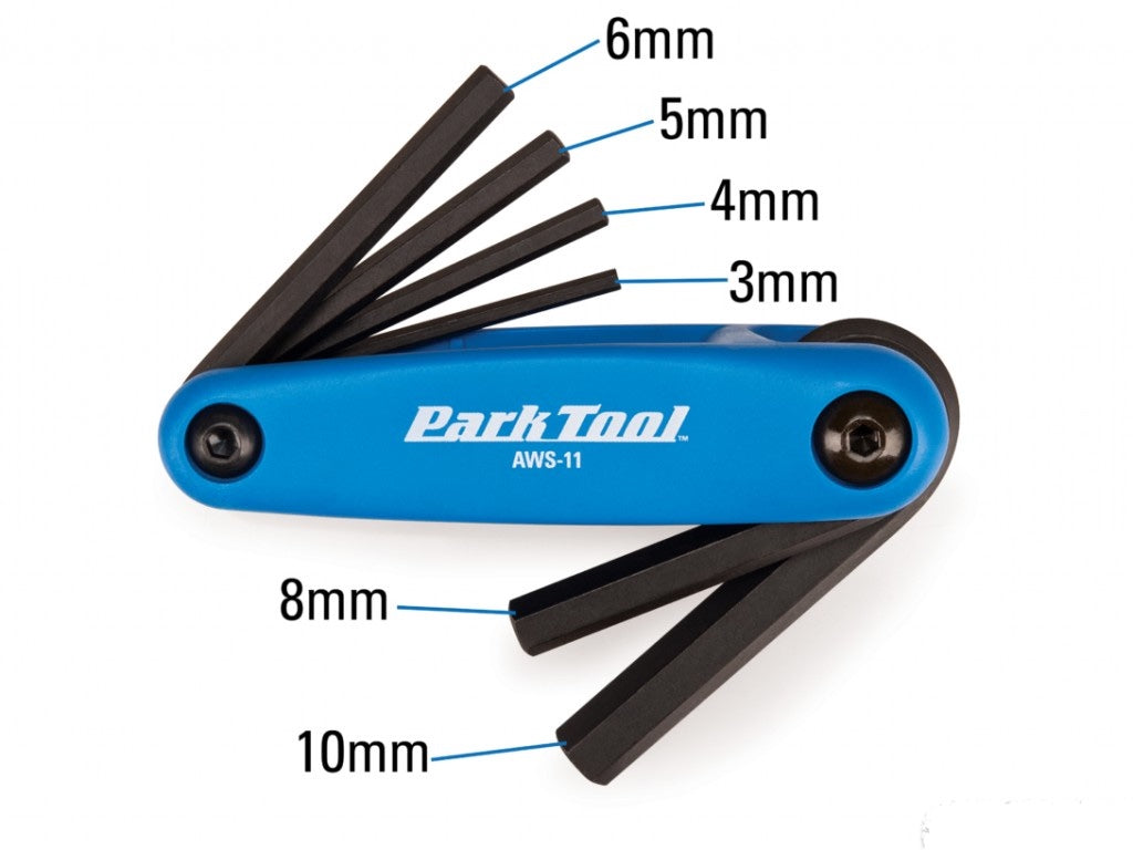 Multiherramienta de llaves hex plegable Park Tool AWS-11