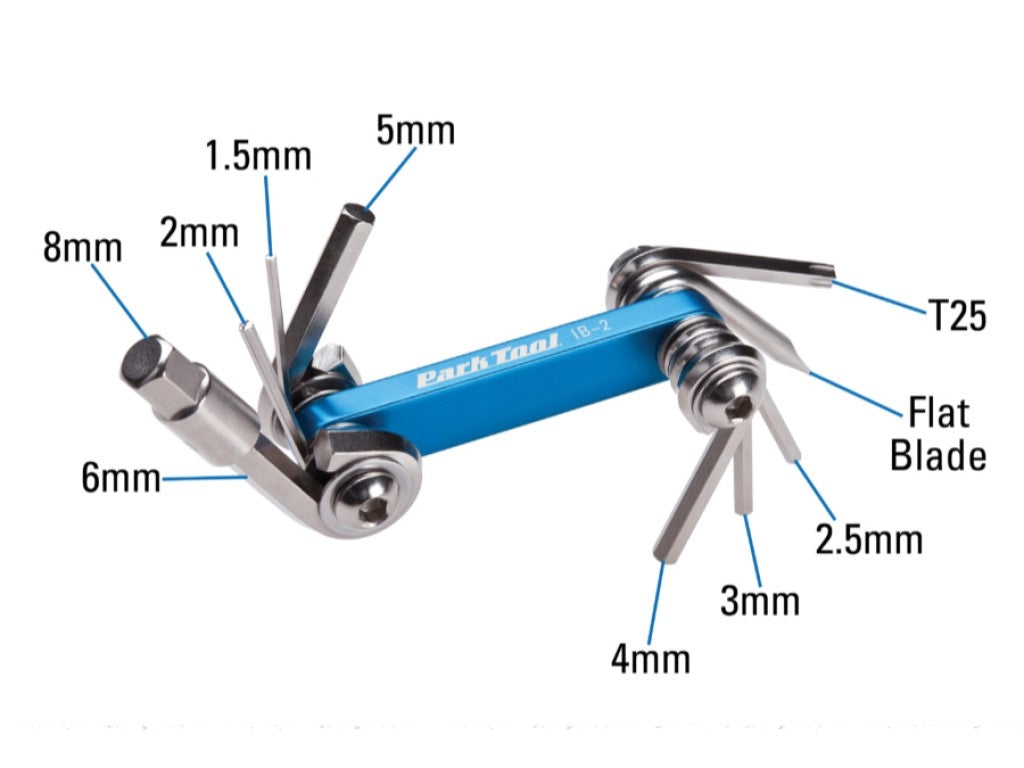 Multiherramienta hex + dest T25 + plano IB-2 Park Tool