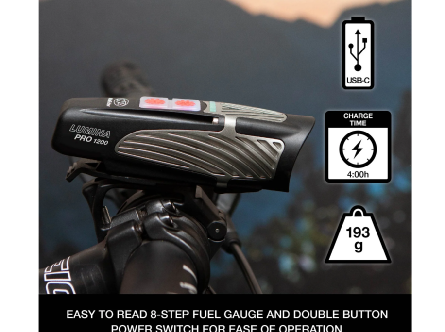 Luz Delantera Lumina Pro 1200 Nite Rider