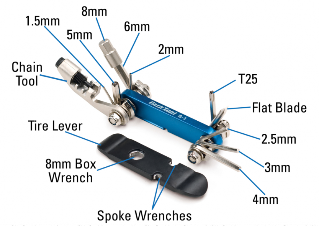 Multiherramienta hex + dest T25 + plano IB-3 Park Tool