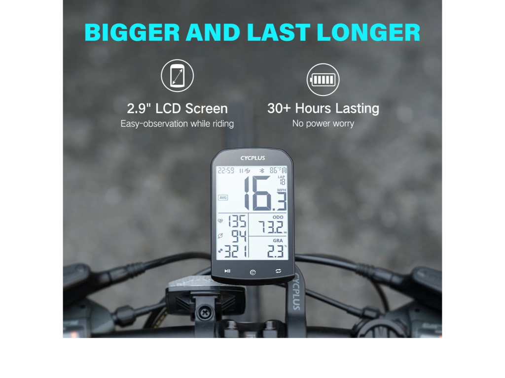 Ciclocomputador GPS M1 2.9" Cycplus