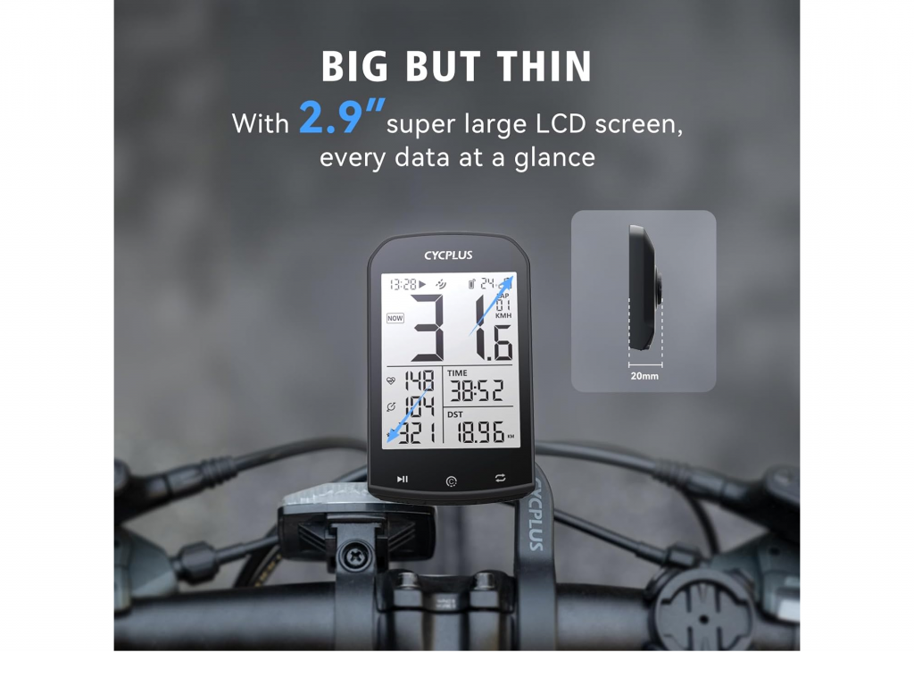 Ciclocomputador GPS M1 2.9" Cycplus