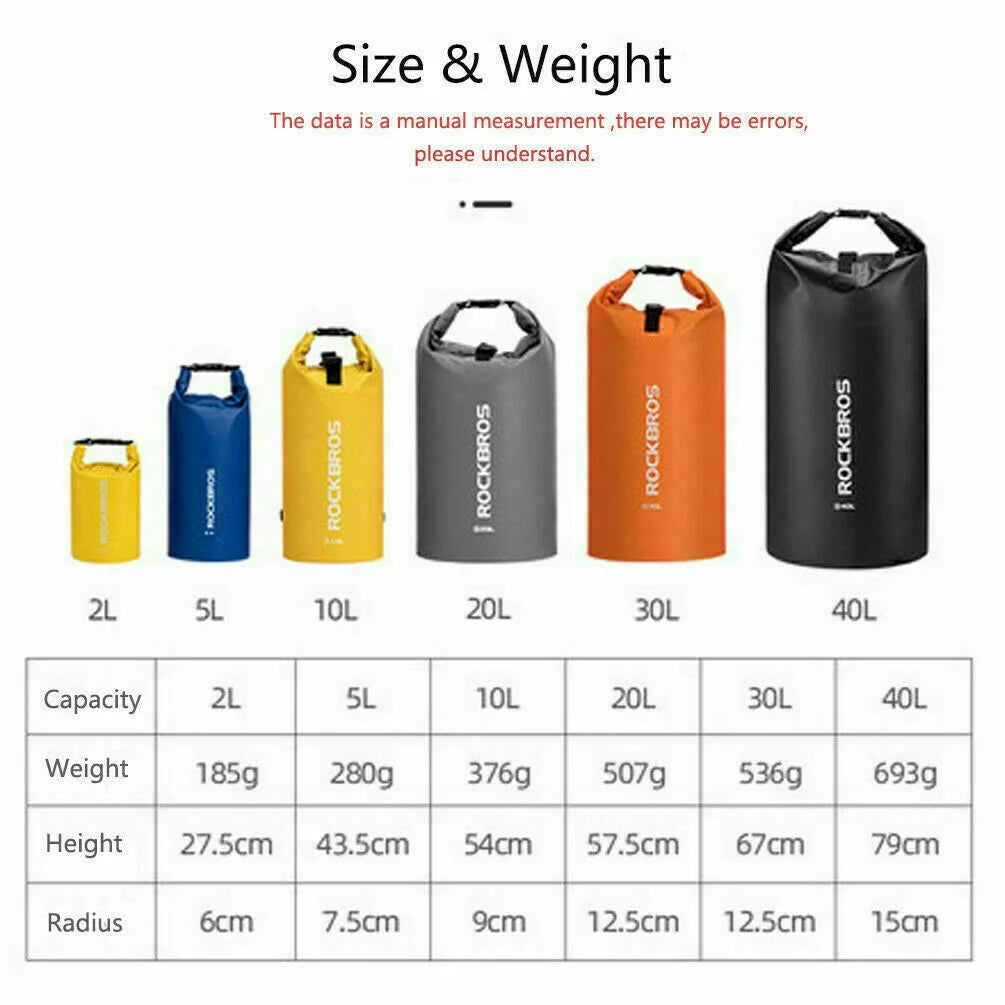 Bolso Rockbros Dry Bag Impermeable 30l