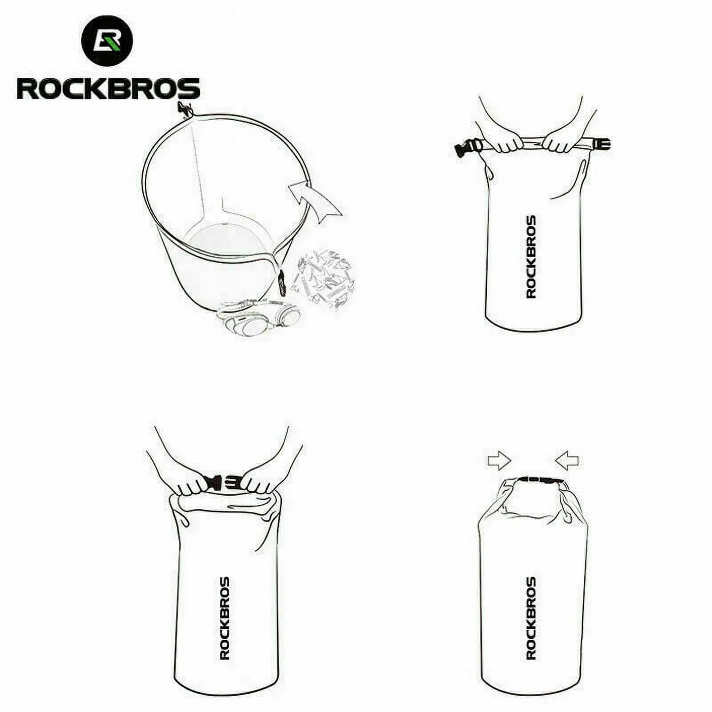 Bolso Rockbros Dry Bag Impermeable 30l