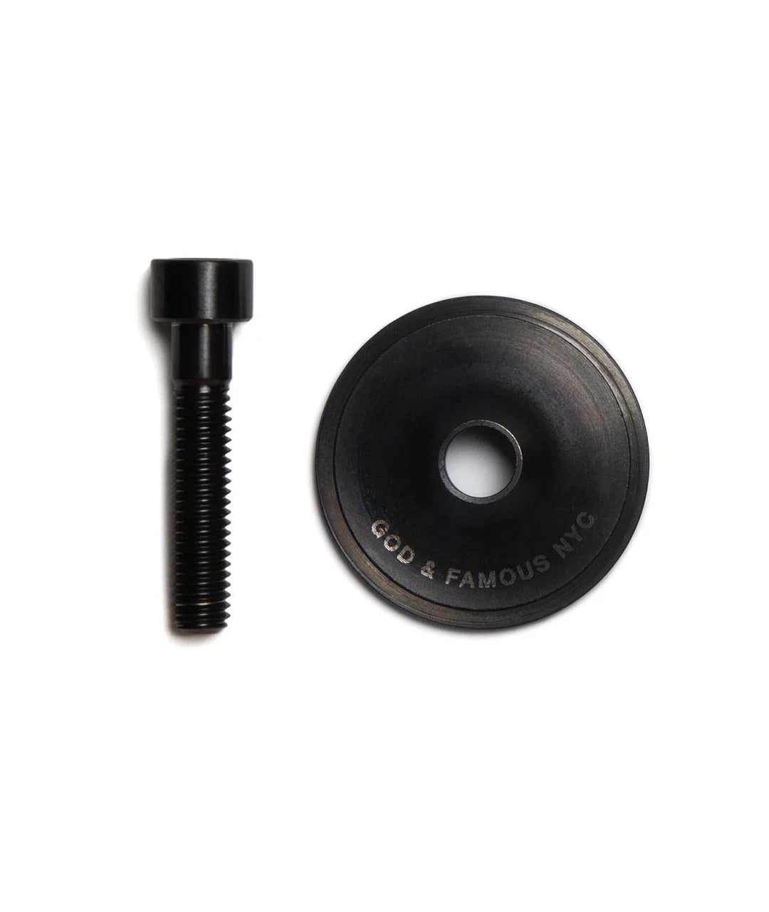 Tapa y tornillo de potencia con horquilla de bicicleta