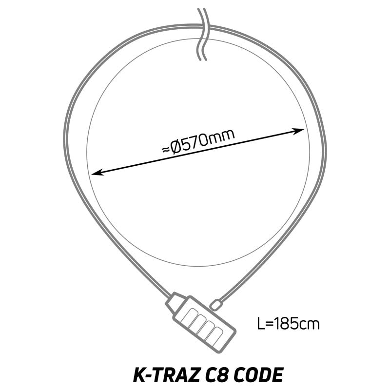 Guaya Antirobo K-Traz C8 185cm Zefal