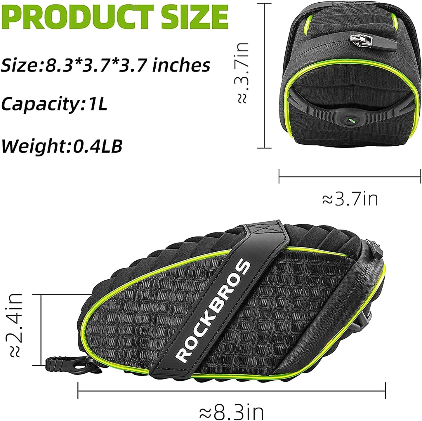 Bolso Rockbros para asiento con luz C16-3G