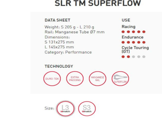 Sillin SLR TM Superflow Selle Italia