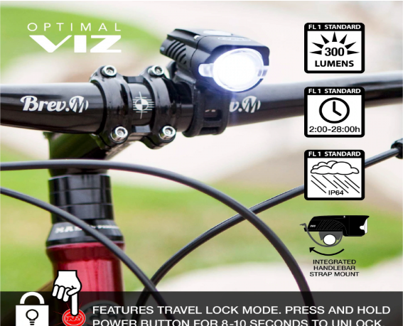 Combo Luz Delantera y trasera Swift 300 / Vmax+ 150 Nite Rider