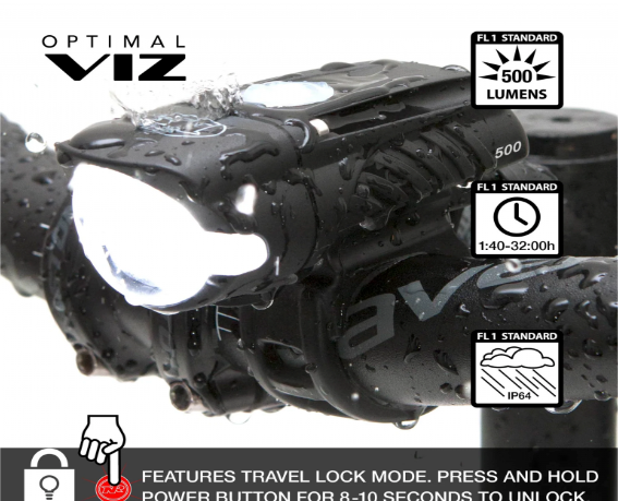 Combo Luz Delantera y trasera Swift 500 / Vmax+ 150 Nite Rider