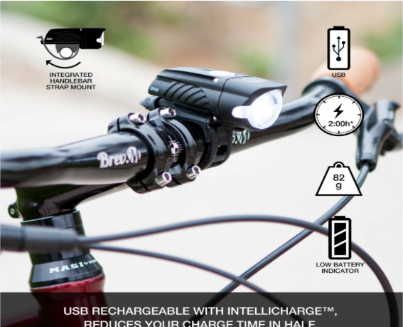 Combo Luz Delantera y trasera Swift 500 / Vmax+ 150 Nite Rider