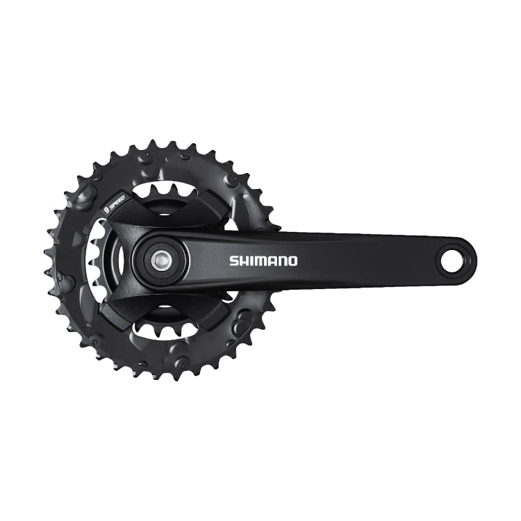 Plato y Biela doble Shimano Alivio 2x9V MT-101