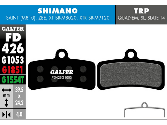 Pastilla De Freno Galfer Shimano XTR Standard