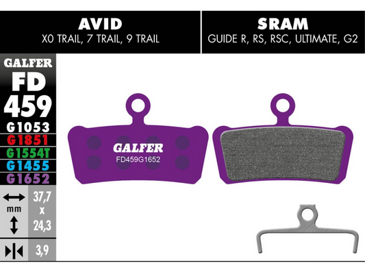 Pastilla De Freno Galfer Sram XO Elixir E-Bike