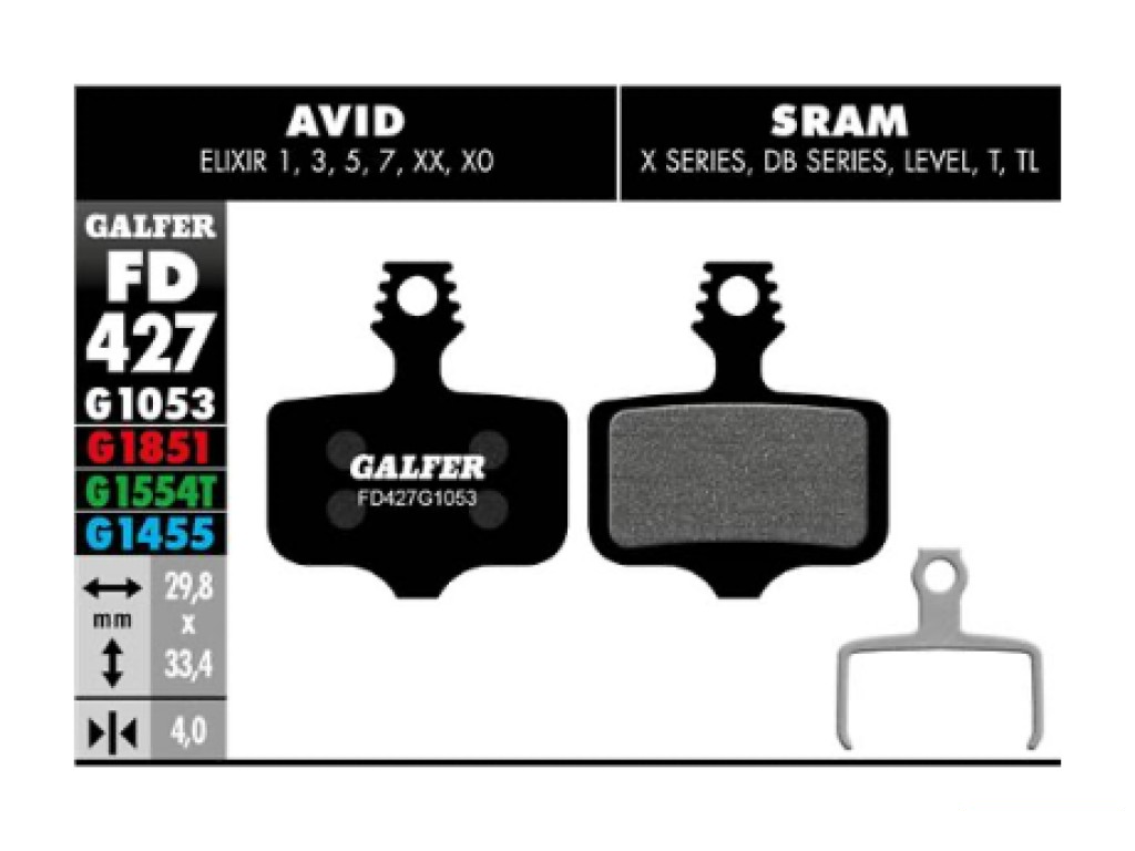 Pastilla De Freno Galfer Sram Avid Elixir Standard