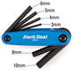 Multiherramienta de llaves hex plegable Park Tool AWS-11