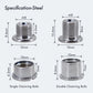 Tornillo parra platos y biela shimano M8x8 y M8x6mm 1pc