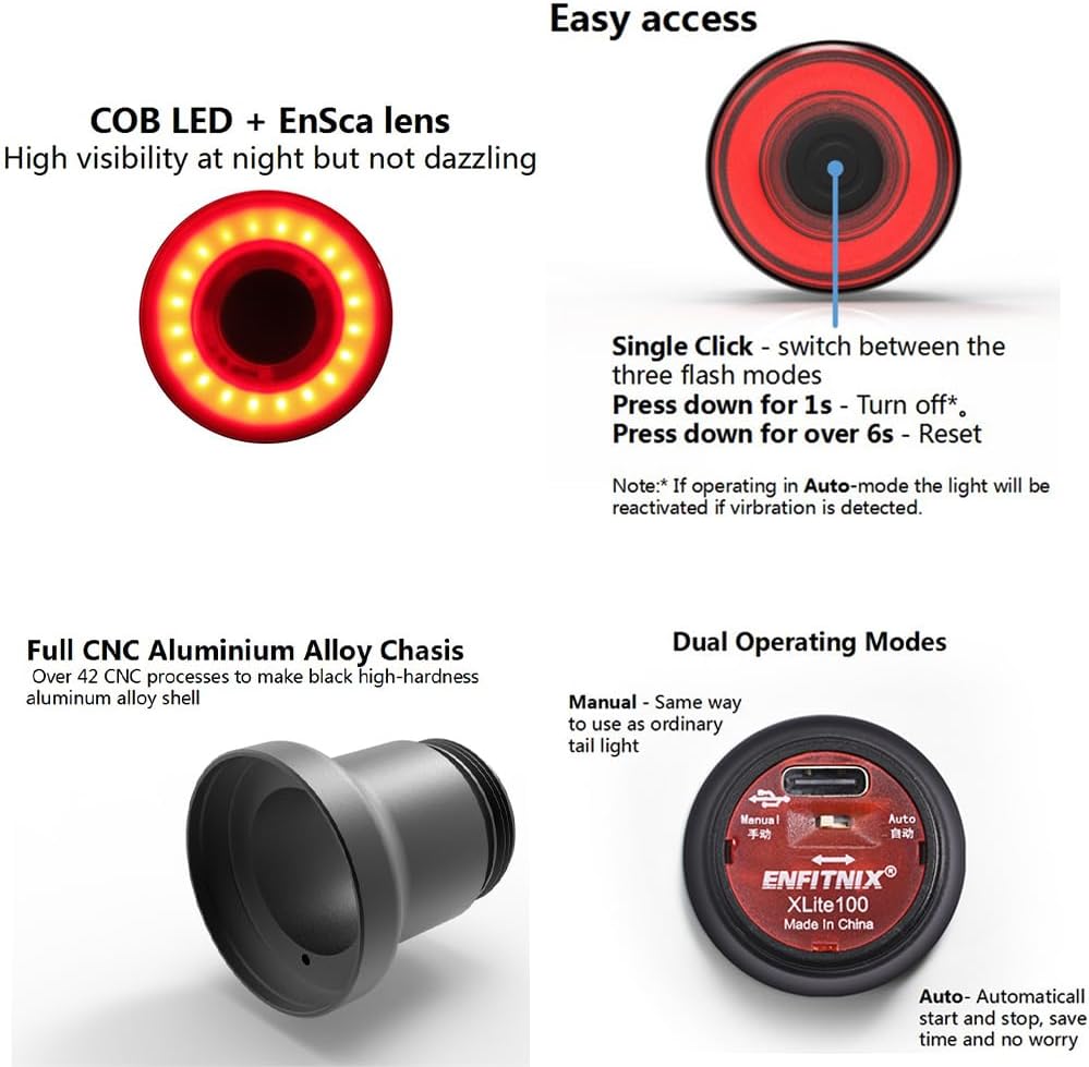 Luz trasera Enfitnix Xlite 100