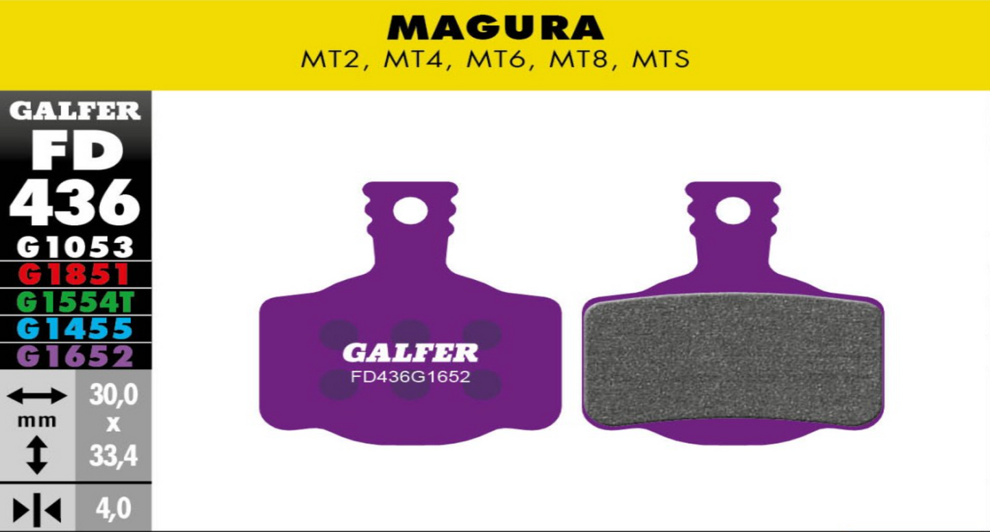 Pastilla de freno Galfer Magura MT2 MT4 MT6 MT8 E-bike