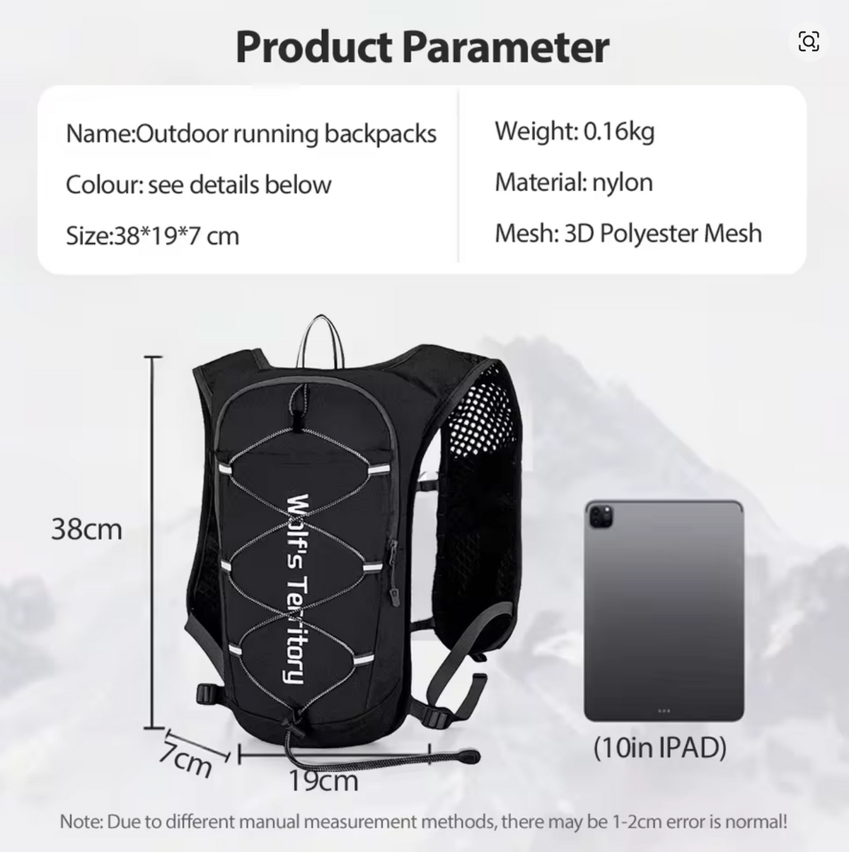 Bolso con hidratación Newboler con vejiga y 1 Flask