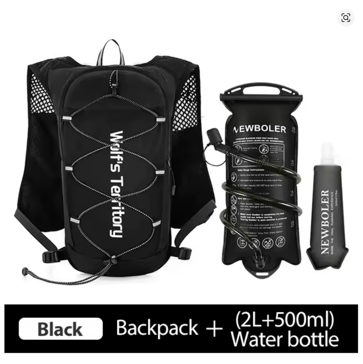Bolso con hidratación Newboler con vejiga y 1 Flask