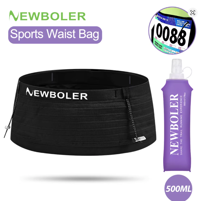 Cinturon Running New Boler con Flask y porta numero 500ml