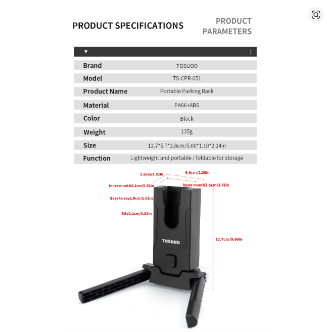 Base stand portatil para bici