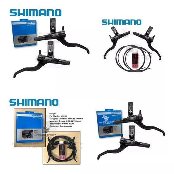 Palanca Freno Hidraulico Shimano Deore Bl-m6100 (par) con mang y aceite