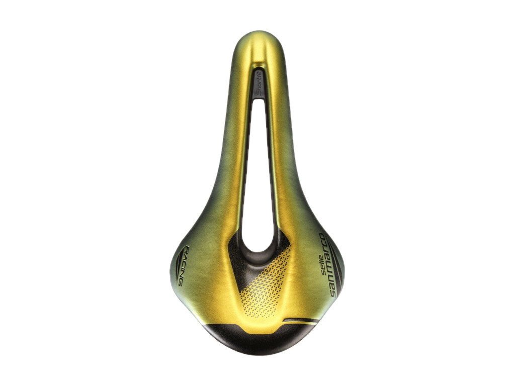 Sillin Shortfit 2.0 Open-Fit Racing Narrow Iridescent Gold Selle San Marco