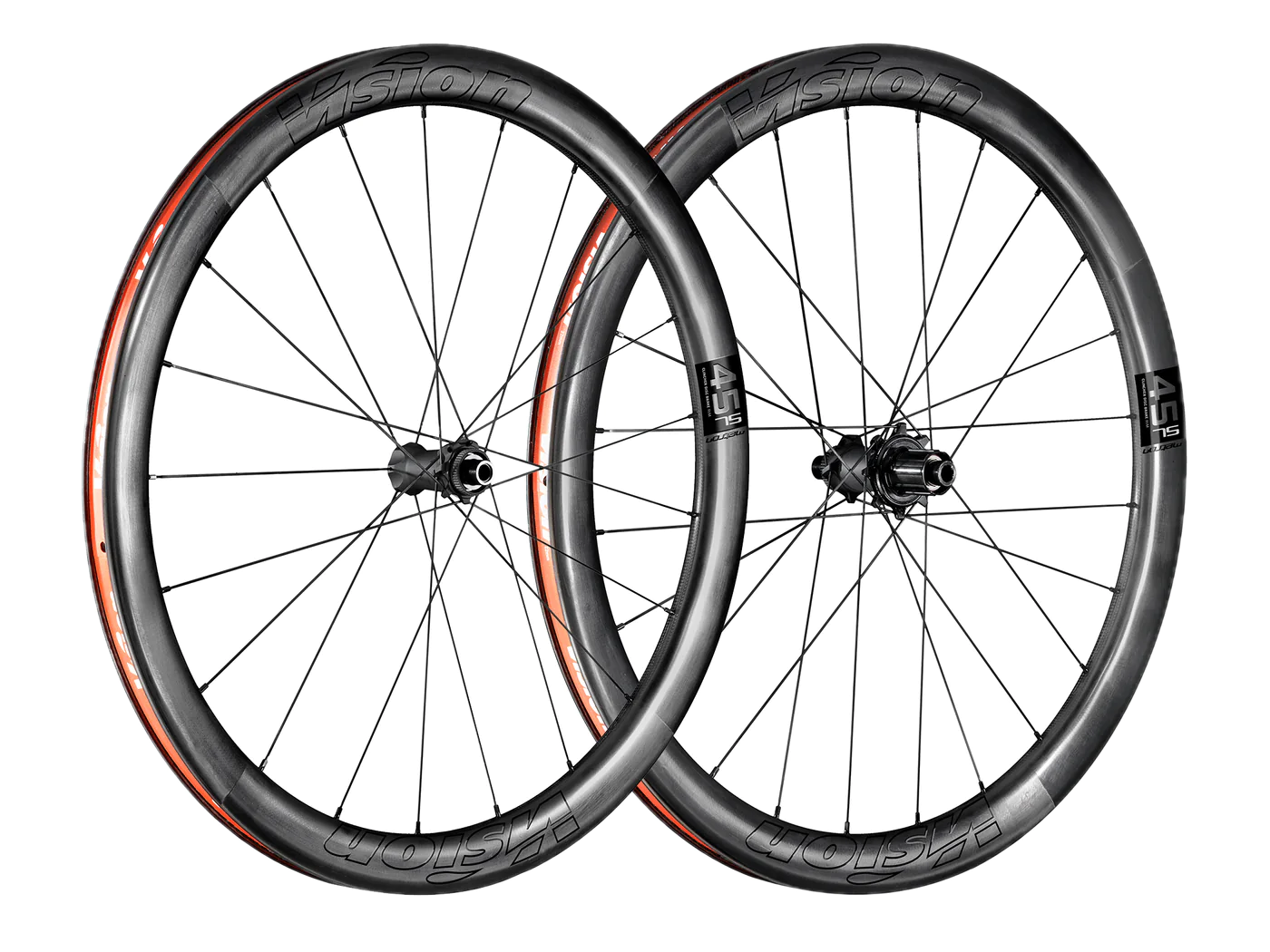 Ruedas Ruta Vision Carbon Metron 45 Disco CL 21/24H Sram 12SPD