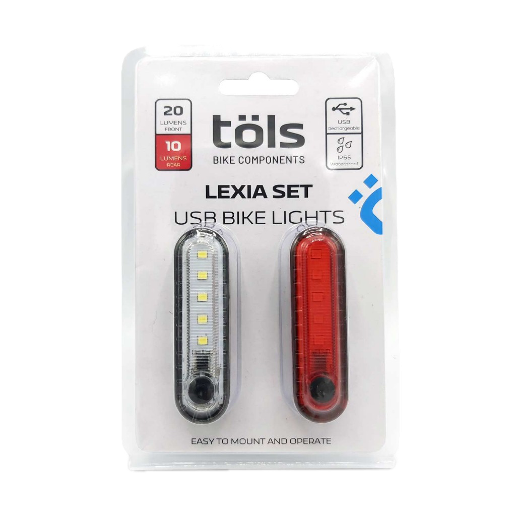 Combo Luz delantera Lexia 20 y trasera Lexia 10 TOLS