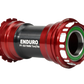 Cazoleta o eje central Enduro Bearings BKS-0115 TorqTite Acero inoxidable BBRight Shimano 24mm Red