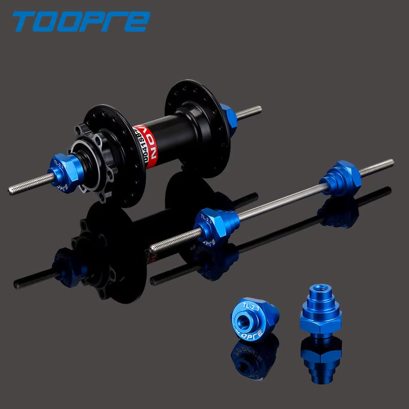 Soporte de centrado de ruedas con varilla de fijación para eje de buje Toopre