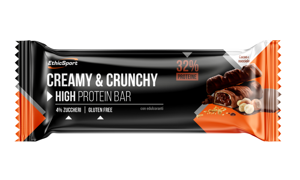 Barra Creamy & Crunchy Cacao y Avellana Ethicsport