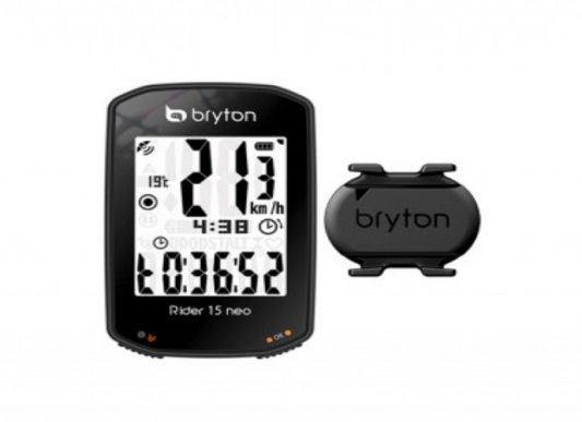 Ciclocomputador Bryton Rider 15 Neo C + Sensor cad