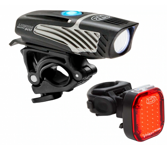 Combo Luz Delantera y trasera Lumina Micro 900 / Vmax+ 150 Nite Rider