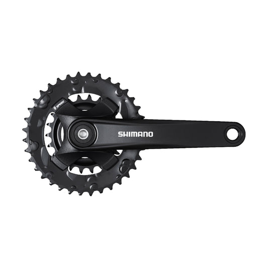 Plato y Biela doble Shimano Alivio 2x9V MT-101